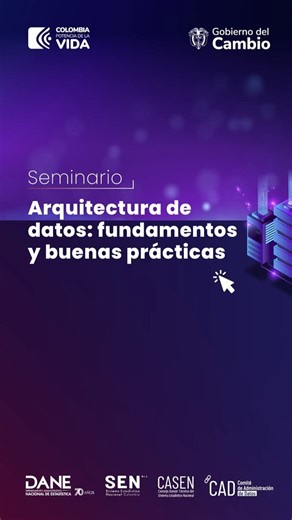 🎥 Los datos son un activo poderoso que impulsa el desarrollo social y económico. En el seminario "Arquitectura de Datos" se destacó la importancia de gestionar los datos como infraestructura clave para garantizar su calidad, seguridad y disponibilidad. 🌐✨ ¿De qué manera su organización está utilizando los datos para generar un impacto positivo? ¡Compartan con nosotros! 💬📈 Los invitamos a visitar www.sen.gov.co para conocer más sobre Sistema Estadístico Nacional (SEN) | Departamento Administr