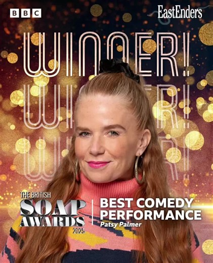 Patsy Palmer Wins Best Comedy Performance at British Soap Awards