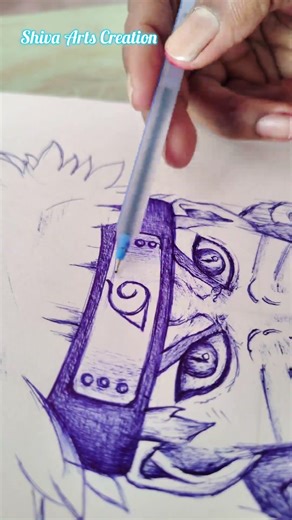 anime sketch and drawing 😱☠️ #shivaartscreation #anime #shorts #naruto #drawing #sketch #art