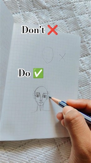 Face drawing tutorial 🫶🏻✨