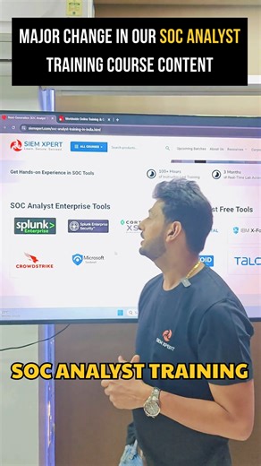Big update for SOC learners 🚨🔥 We’ve added Microsoft Azure Sentinel to our SOC Analyst Training ☁️⚡ Hands-on labs with real practice 👨‍💻💻 🔹 Splunk 📊 🔹 Microsoft Azure Sentinel ☁️🔍 🔹 EDR 🛡️ 🔹 XSOAR ⚙️ Learn how modern SOC teams detect, investigate, and respond using AI-driven tools 🤖🧠 📩 DM us for course details | SIEM XPERT