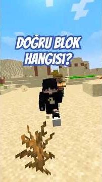 Minecraft ama Doğru Blok Hangisi?? #minecraft