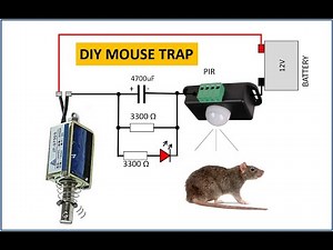 Simple DIY Mouse Trap - missing part in the schematic, see description