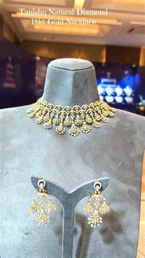 Tanishq Very Beautiful Diamond Necklace 🔥 Tanishq Use Only Natural Diamond 🤩#tanishqnecklace #shorts