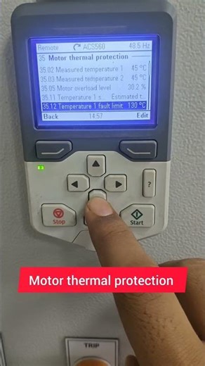 💥ABB-ACS560 how to check VFD temprature #ytshorts #vfd #tempreture