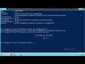 Citrix Xendesktop-How to run PowerShell commands and troubleshoot issues.