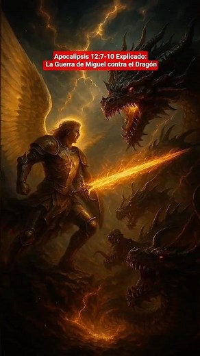 Apocalipsis 12:7-10 Explicado: La Guerra de Miguel contra el Dragón #Apocalipsis12 #Profecia #Biblia