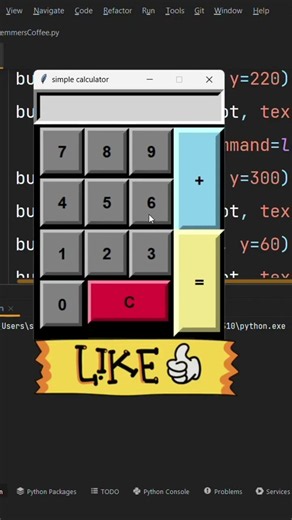 Python Project|GUI Calculator مشروع بايثون للمبتدئين آلة حاسبة #مشاريع_بايثون #tkinter#برمجة#بايثون