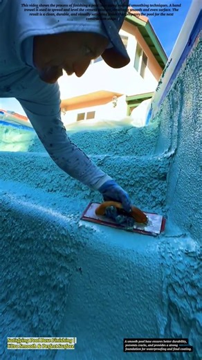 Satisfying Pool Base Finishing | Ultra Smooth & Perfect Surface