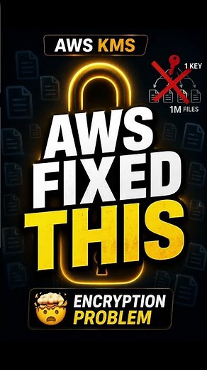 AWS Solved the 1 Million Key Problem 🤯 (AWS KMS Envelope Encryption)
