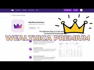Wealthica Premium Features + Walkthrough