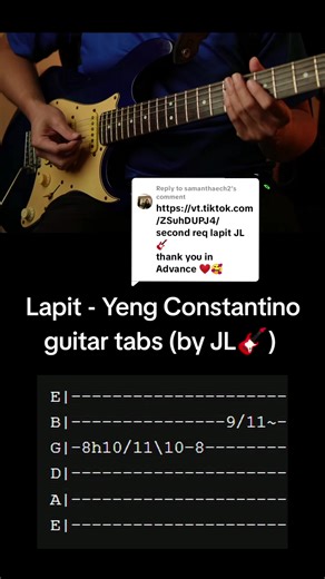 Guitar Tabs Tutorial for 'Lapit' by Yeng Constantino