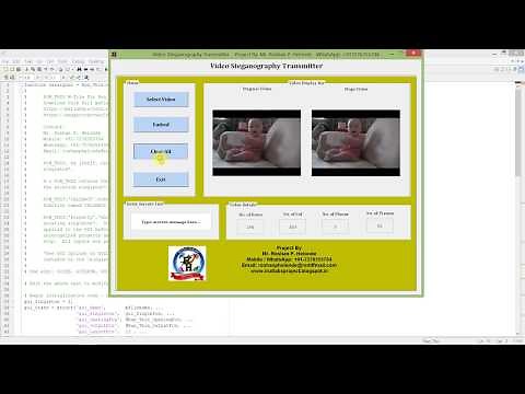 Video Steganography Using Matlab Project Code | Hiding Data In Video Using Matlab