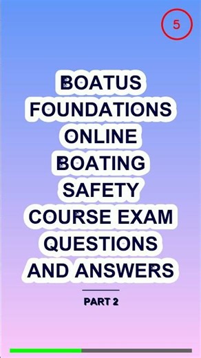 BoatUS Foundations Online Boating Safety Course EX