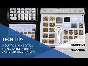 How to Pin Keyways Using Large Format Cylinder Pinning Kits - Technical Product Support