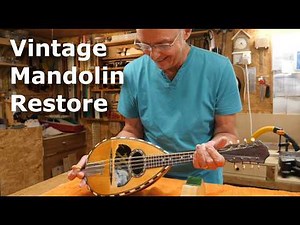 Restoring a beautiful vintage Mandolin - in close up