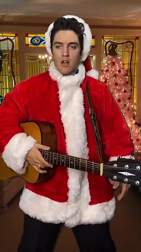 Santa Bring My Baby Back to Me - Elvis Christmas TikTok Video