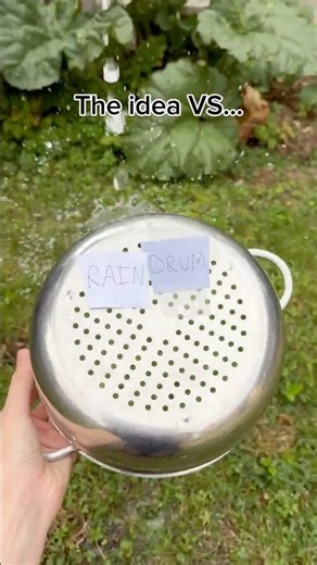 The final product is beautiful 🥹🌦️ #raindrum #instrument #garden #home