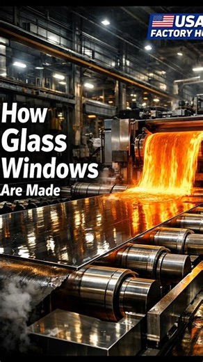 How Glass Windows Are Made in Modern Factories. #shorts #howitsmade #glass