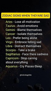 Zodiac Signs When They're Sad #zodiac #zodiacsigns #astrology #astrologysigns #horoscope #tarot