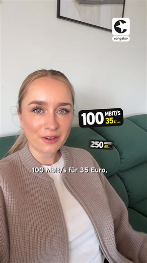 Hannahs Wahl für stabiles Internet: congstar Zuhause! 🚀 Jetzt ab 35 EUR im Monat sichern und Bereitstellungspreis sparen. 💰 | congstar