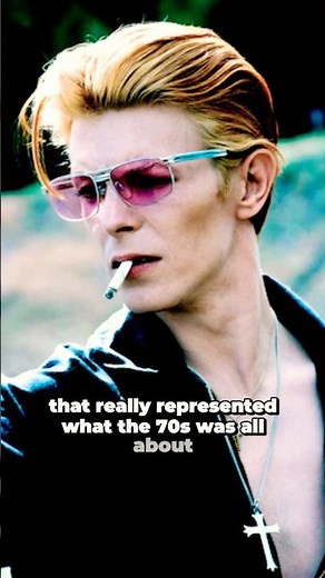 David Bowie talks about his androgynous looks of the 70's #bowieforever