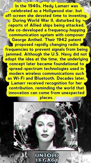 Hedy Lamarr: The Hollywood Star Who Helped Invent WiFi 📡