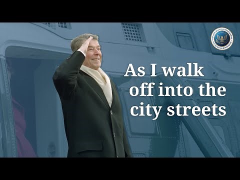 President Ronald Reagan's Farewell Address to the Nation on January 11, 1989