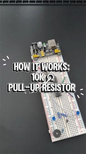 Why Your Button Needs a 10k Pull‑Up Resistor! ⚡ Simple Microcontroller Fix