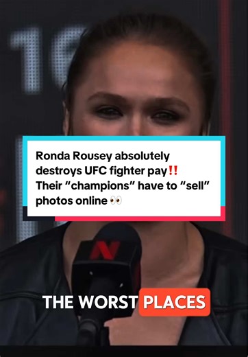 Ronda Rousey absolutely rips apart UFC fighter pay at the Rousey vs Carano and Ngannou vs Lina MVP press conference 👀 “It’s why champions are turning to” selling their photos online. “A lot of these people at the ground level, they can’t support their families. They’re living at poverty level while fighting full time, and this company just got $7.7 billion!” #mma #mvp #ufc #finance #fyp