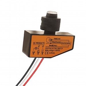 DC8-50V Photoelectric Switch, Dusk to Dawn Sensor, Mini Auto Photoswitch - Outdoor Post Light Accessories Control Switch for Lamp Fixtures Bulbs (3.5A)