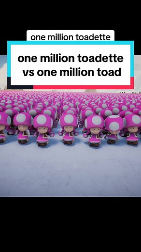 One Million Toadette vs One Million Toad Singing Final Countdown