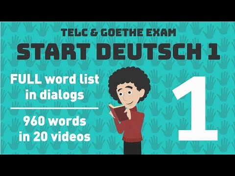 Start German 1 | Complete word list with dialogues | Telc & Goethe exam preparation | 1/20