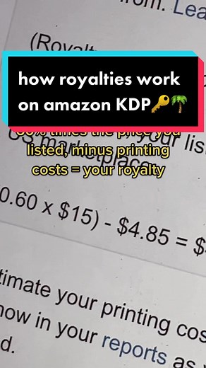 how are my royalties calculated? how much royalty does amazon KDP pay you? #kdp #amazonkdp #amazonkdptutorial #amazonkdpniches #amazonkdptips #amazonkdpcover #amazonfinds2022 #residualroyaltyacademy #authorsoftiktok