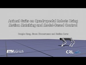 Animal Gaits on Quadrupedal Robots Using Motion Matching and Model Based Control - IROS 2021