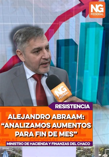 Aumentos salariales en Chaco para fin de mes: Abraam