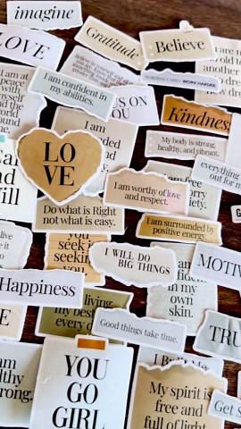 50pcs Minimalist Motivational Quote Stickers, Aesthetic Positive Affirmation Stickers for Scrapbook, Journal, Planner, Vision Board - Etsy