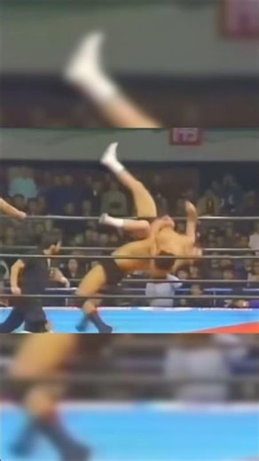 Jumbo Tsuruta's back drop: Something strange about the height and angle. Shinichi Nakano