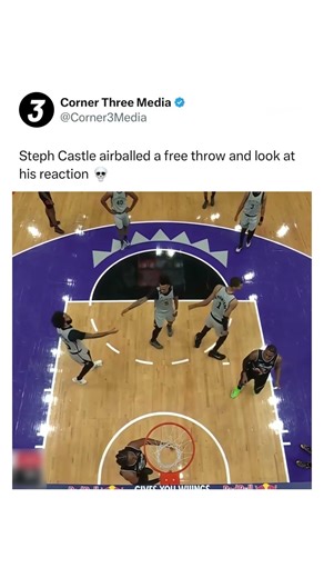 Stephon Castle airballed a free throw 😂