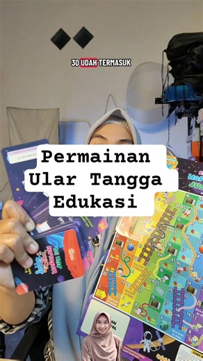 Permainan ular tangga edukasi.