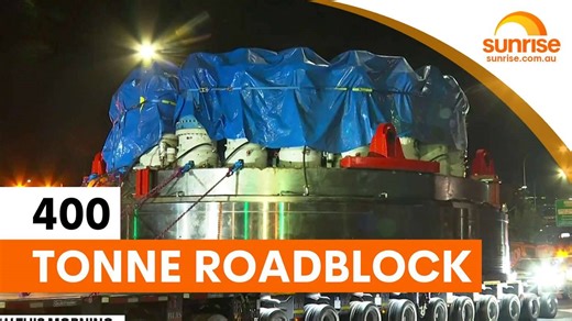 281K views · 1.1K reactions | Giant boring machine blocks Sydney road | Sunrise | Sunrise | Facebook