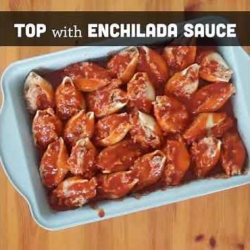 Beef Enchilada Stuffed Shells