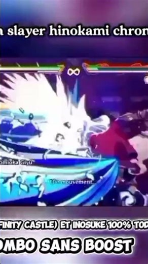 hinokami chronicles 2 gyiu (infinity castle) and inosuke TOD 100%