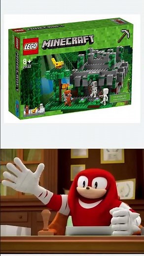 Knuckles Approves New LEGO Minecraft Sets 😂 #lego #minecraft #sonic #shorts #fyp