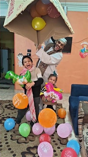 baba and balloon 💭🎉👏