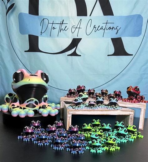 3D Printed Flexi Frogs: Articulated Fidget Toy - Etsy