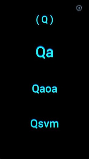 Qa | Qaoa | Qsvm | the fast enter #shorts