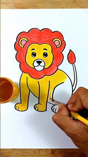 How to Draw a Cute Lion