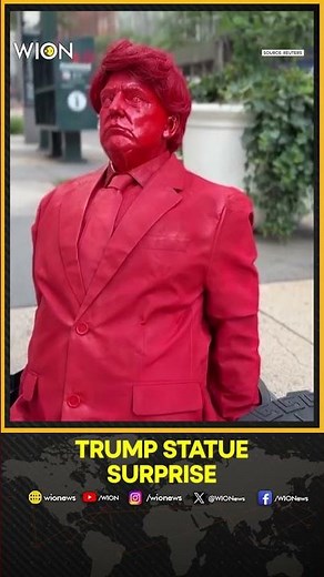 Trump Sculpture By Artist James Colomina Emerges From NYC Manhole | WION Shorts