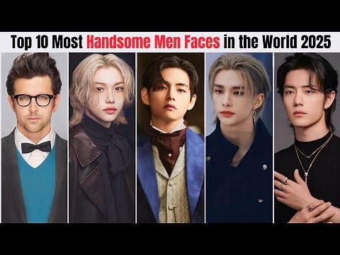 Top 10 Most Handsome Men Faces in the World 2025